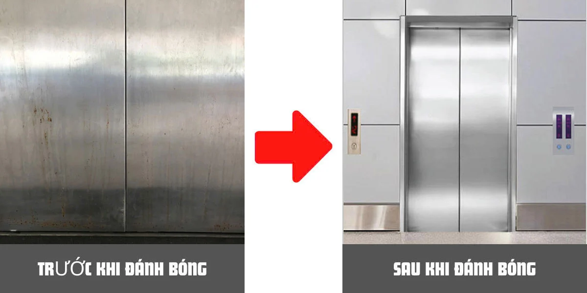 trước & sau khi đánh bóng