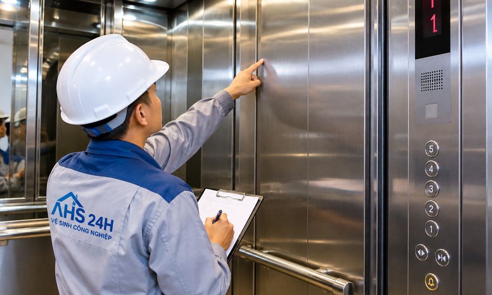 khảo sát hiện trạng thang máy