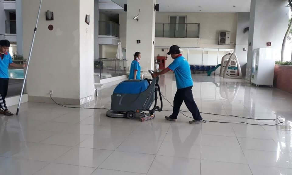 Vệ sinh công nghiệp với dịch vụ cung cấp nhân viên vệ sinh hàng ngày
