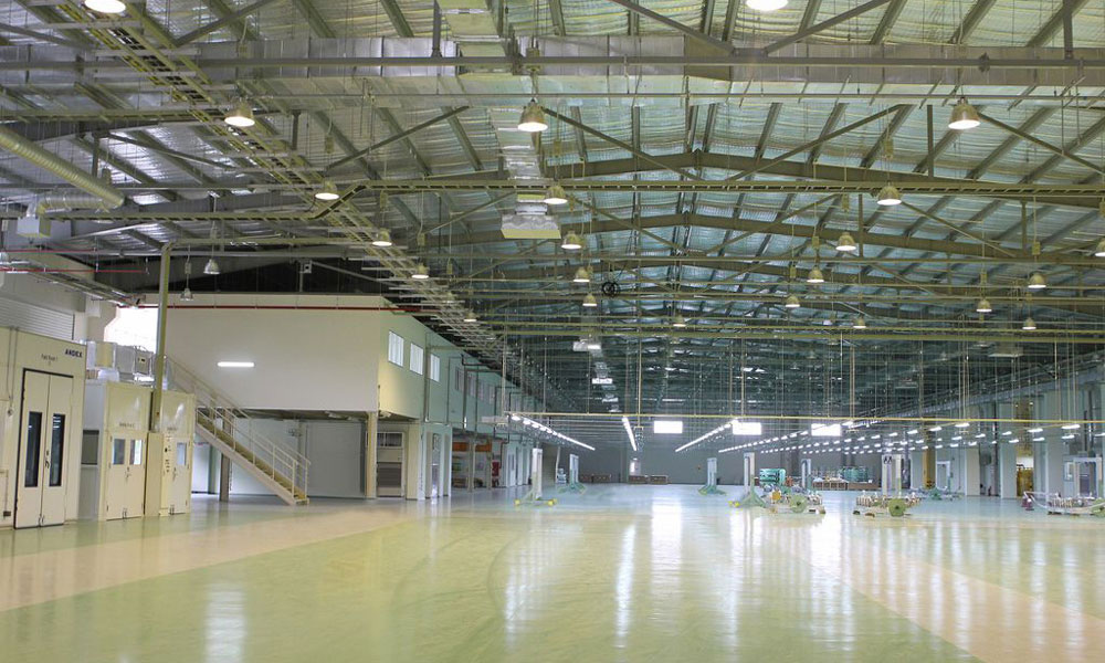 Nhà xưởng sạch sẽ, sáng bóng