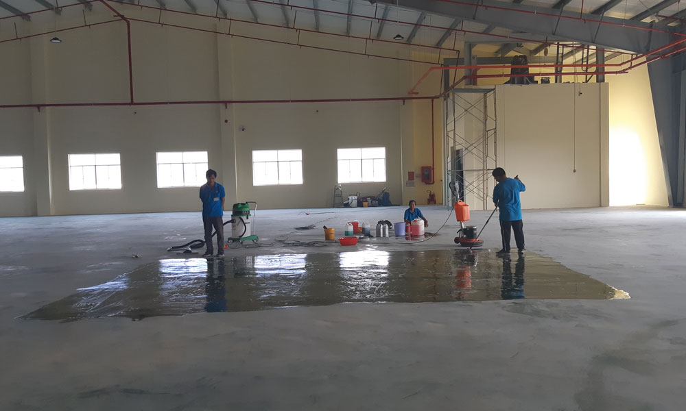 dịch vụ chà sàn nhà xưởng