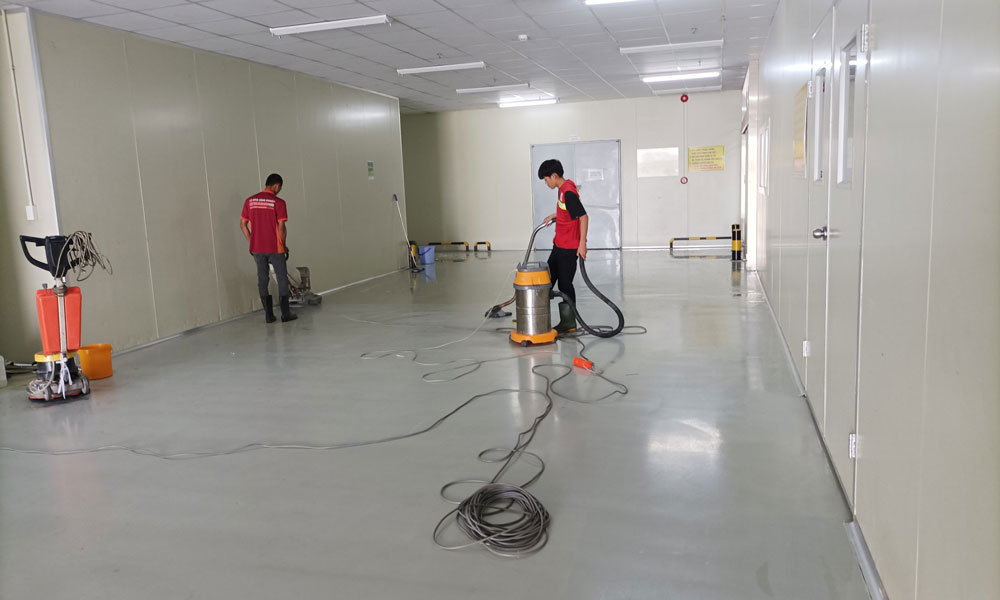 đánh bóng sàn nhựa Vinyl