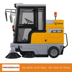 Xe quét rác công nghiệp ngồi lái Kumisai KMS 1900A