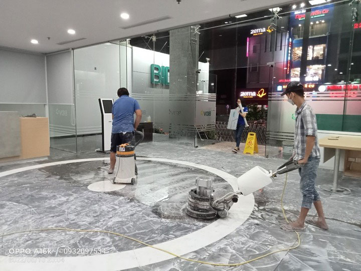 Sàn đá bị mờ